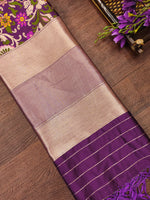 image, DEVANGI Fashion Women&#39;s Floral Silk Blend Patola Woven Dupatta
