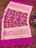 image, DEVANGI Fashion Women&#39;s Floral Silk Blend Patola Woven Dupatta
