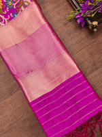 image, DEVANGI Fashion Women&#39;s Floral Silk Blend Patola Woven Dupatta

