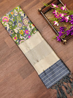 image, DEVANGI Fashion Women&#39;s Floral Silk Blend Patola Woven Dupatta
