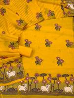 image, DEVANGI Women&#39;s Banarasi Patola Silk Unstitched Salwar Suit Dress Material With Dupatta
