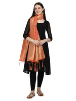 image, DEVANGI Fashion Women&#39;s Floral Silk Blend Patola Woven Dupatta
