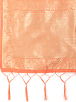 image, DEVANGI Fashion Women&#39;s Floral Silk Blend Patola Woven Dupatta
