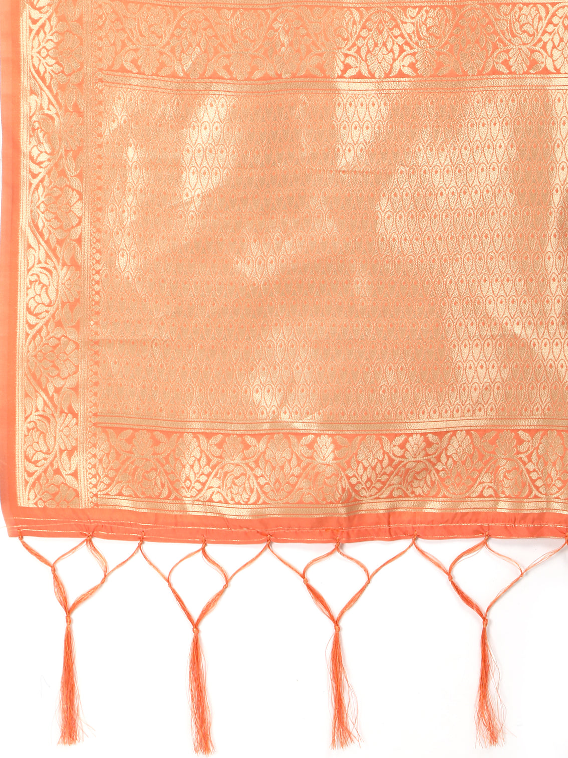 DEVANGI Fashion Women's Floral Silk Blend Patola Woven Dupatta