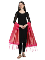 image, DEVANGI Fashion Women&#39;s Floral Silk Blend Patola Woven Dupatta
