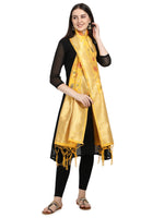 image, DEVANGI Fashion Women&#39;s Floral Silk Blend Patola Woven Dupatta
