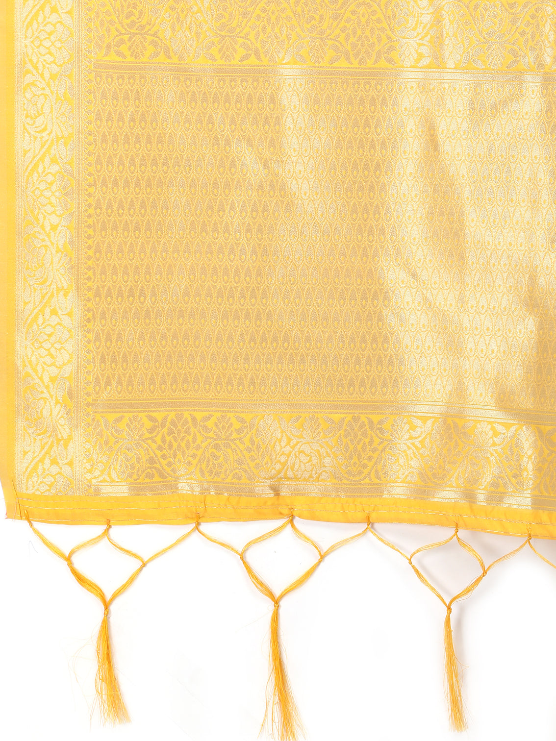 DEVANGI Fashion Women's Floral Silk Blend Patola Woven Dupatta