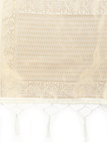 image, DEVANGI Fashion Women&#39;s Floral Silk Blend Patola Woven Dupatta

