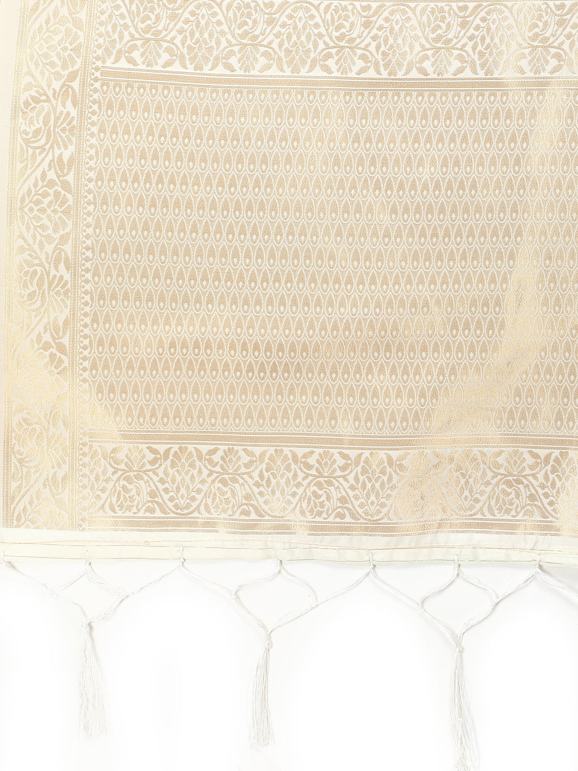 DEVANGI Fashion Women's Floral Silk Blend Patola Woven Dupatta