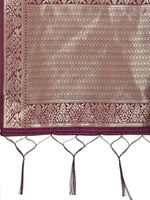 image, DEVANGI Fashion Women&#39;s Floral Silk Blend Patola Woven Dupatta
