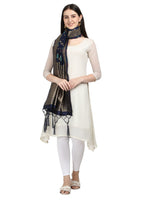 image, DEVANGI Fashion Women&#39;s Floral Silk Blend Patola Woven Dupatta
