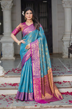 image, Traditional Banarasi Silk Saree for Woman&#39;s
