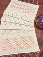 image, DEVANGI Fashion Women&#39;s Floral Silk Blend Patola Woven Dupatta
