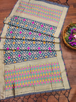 image, DEVANGI Fashion Women&#39;s Floral Silk Blend Patola Woven Dupatta
