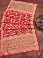 image, DEVANGI Fashion Women&#39;s Floral Silk Blend Patola Woven Dupatta
