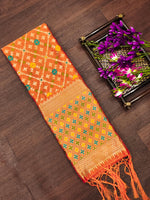 image, DEVANGI Fashion Women&#39;s Floral Silk Blend Patola Woven Dupatta
