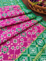 image, DEVANGI Fashion Women&#39;s Floral Silk Blend Patola Woven Dupatta
