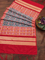 image, DEVANGI Fashion Women&#39;s Floral Silk Blend Patola Woven Dupatta
