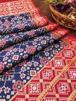 image, DEVANGI Fashion Women&#39;s Floral Silk Blend Patola Woven Dupatta
