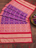 image, DEVANGI Fashion Women&#39;s Floral Silk Blend Patola Woven Dupatta
