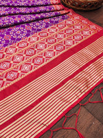 image, DEVANGI Fashion Women&#39;s Floral Silk Blend Patola Woven Dupatta
