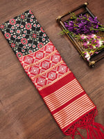 image, DEVANGI Fashion Women&#39;s Floral Silk Blend Patola Woven Dupatta
