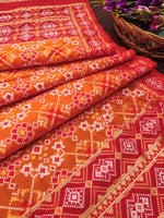image, DEVANGI Fashion Women&#39;s Floral Silk Blend Patola Woven Dupatta
