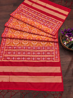 image, DEVANGI Fashion Women&#39;s Floral Silk Blend Patola Woven Dupatta
