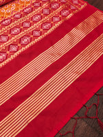 image, DEVANGI Fashion Women&#39;s Floral Silk Blend Patola Woven Dupatta
