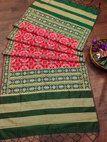 image, DEVANGI Fashion Women&#39;s Floral Silk Blend Patola Woven Dupatta

