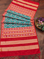 image, DEVANGI Fashion Women&#39;s Floral Silk Blend Patola Woven Dupatta
