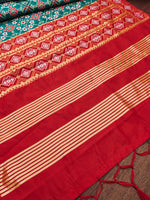 image, DEVANGI Fashion Women&#39;s Floral Silk Blend Patola Woven Dupatta

