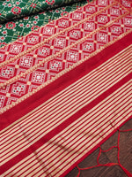 image, DEVANGI Fashion Women&#39;s Floral Silk Blend Patola Woven Dupatta
