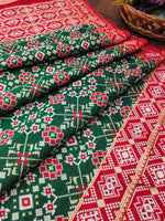image, DEVANGI Fashion Women&#39;s Floral Silk Blend Patola Woven Dupatta
