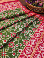 image, DEVANGI Fashion Women&#39;s Floral Silk Blend Patola Woven Dupatta
