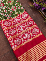 image, DEVANGI Fashion Women&#39;s Floral Silk Blend Patola Woven Dupatta
